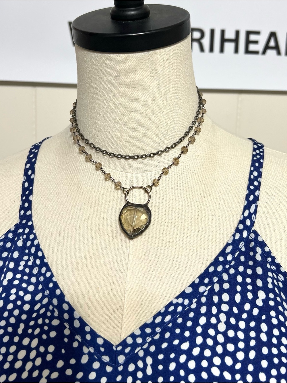 Smoky Quartz Heart Pendant Necklace - Women's Jewelry
